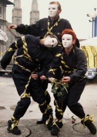 Aktionstheater auf der Rathausbrücke